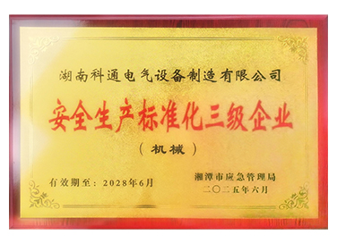 安全生產標準化三級企業(yè)